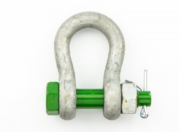 Green Pin Shackle Safety Bolt Bow WLL 2 t