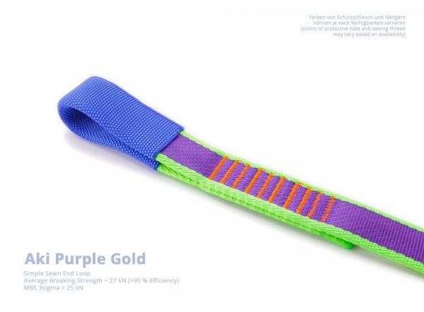Aki Endschlaufe Vernäht Einfach Purple Gold